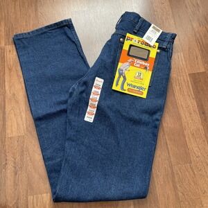 Wrangler Men’s Bootcut Jeans in Dark Blue Denim